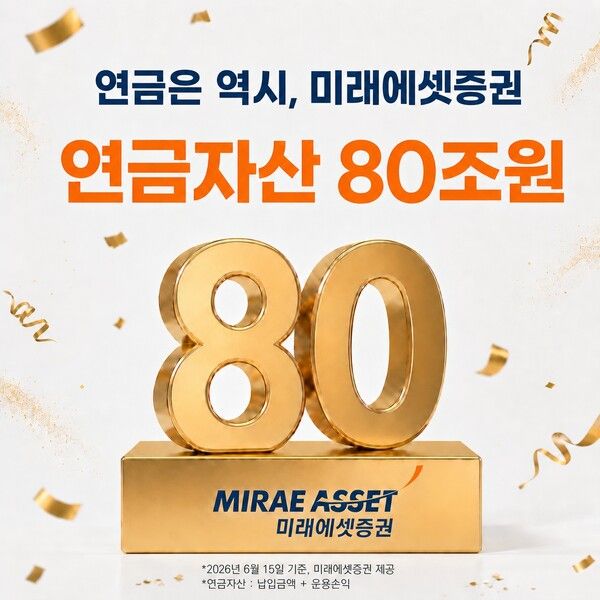미래에셋증권의 연금자산이 지난 15일 기준 80조원을 돌파했다. [미래에셋증권]