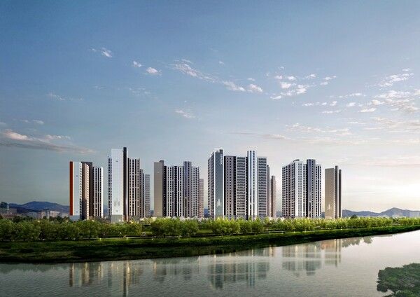 김해 신문 센트럴 아이파크 투시도. [IPARK현산]