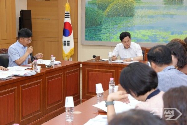 이근수 대구 북구청장 민선9기 첫 업무 보고회 진행 모습. [대구 북구청]