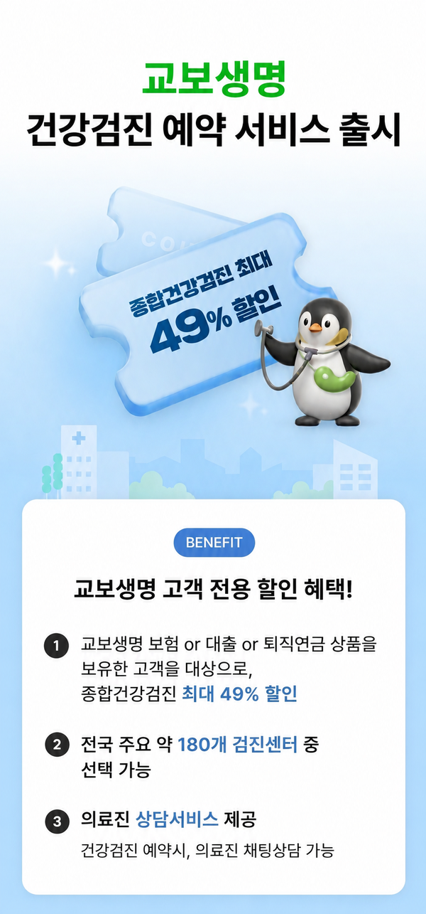 교보생명 건강검진 예약 서비스 이미지. [교보생명]