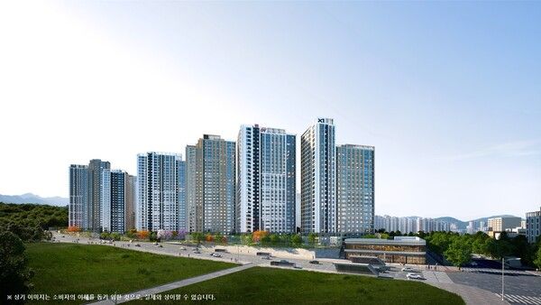 산곡역자이힐스테이트&하늘채 투시도. [GS건설]