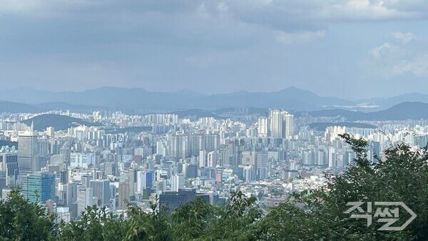 남산에서 내려다 본 서울 전경. [임나래 기자]