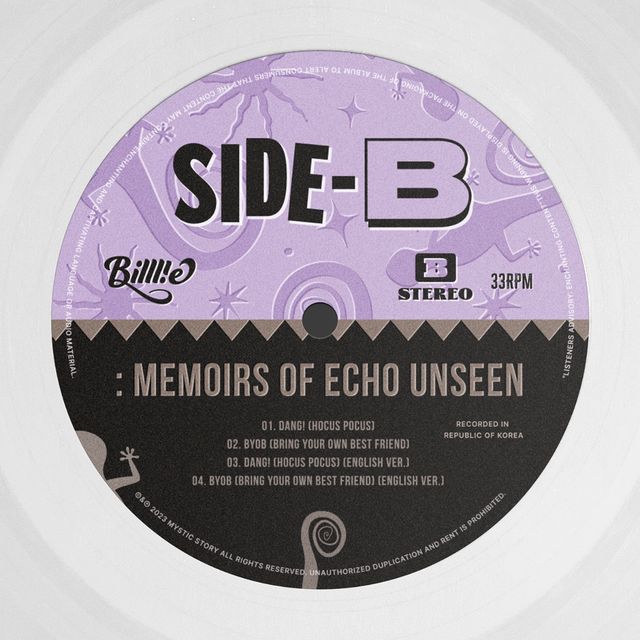빌리_side-B memoirs of echo unseen 앨범 커버 이미지.jpg