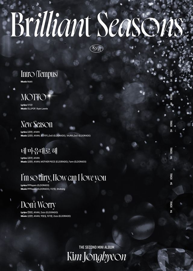 (1222) 김종현, 미니 2집 _Brilliant Seasons_ 트랙리스트 공개.jpg