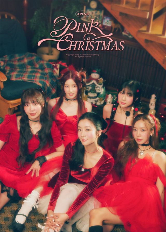 발매 _D-3_ 에이핑크, _PINK CHRISTMAS_ 단체 콘셉트 포토 공개... _크리스마스 리스_ 속 하나된 _포인세티아 꽃_ ~ (1).jpg