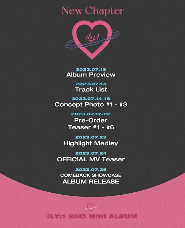 [230711] ‘25일 컴백’ 아일리원, 새 앨범 ‘New Chapter’ 타임테이블 공개!.jpg