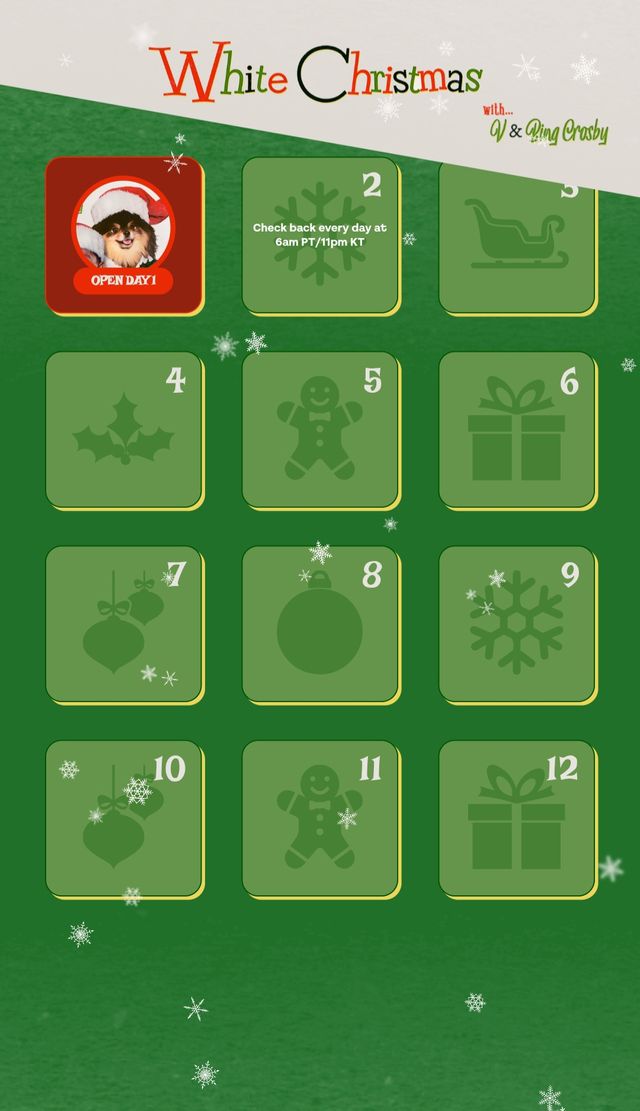 방탄소년단 뷔_빙크로스비_어드밴트 캘린더.jpg