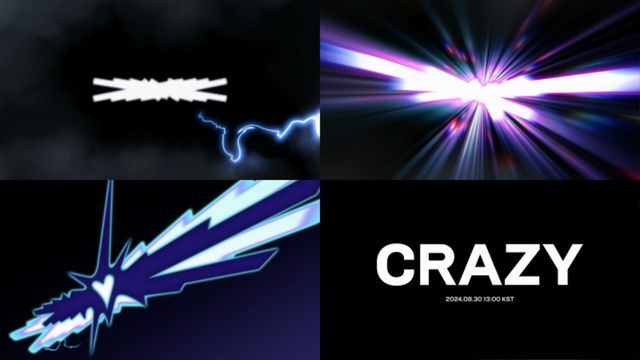르세라핌 'CRAZY' 로고모션 갈무리.jpg