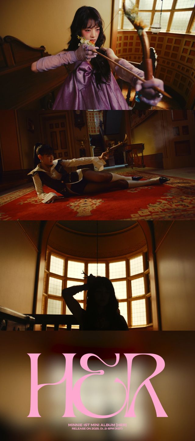 [사진1] (여자)아이들 민니, 미니 1집 타이틀곡 _HER_ 뮤직비디오 두번째 티저 영상 캡처.jpg
