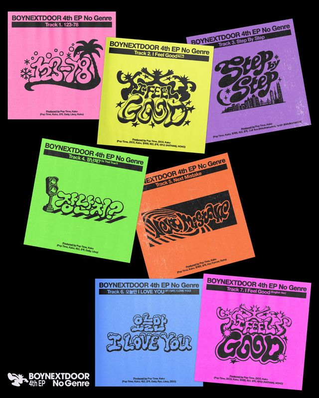 보이넥스트도어 미니 4집 ‘No Genre’ 트랙리스트 이미지.jpg