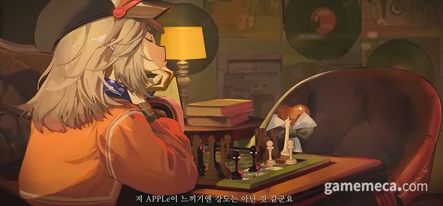 등장 캐릭터 '레굴루스'와 'APPLe' (사진 출처: 리버스 1999 공식 유튜브 영상 갈무리)