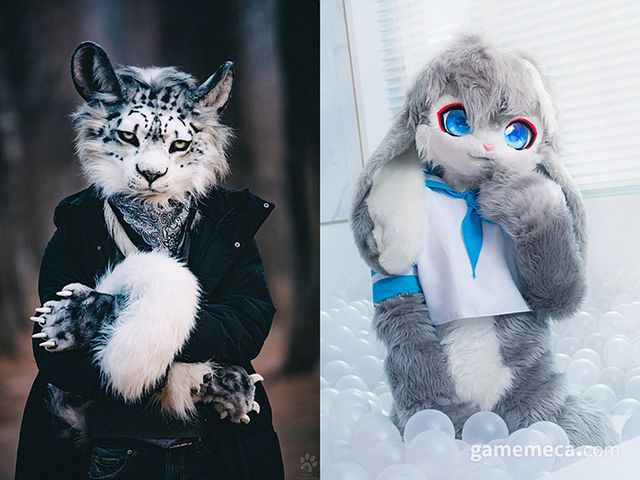 이외에도 리얼(좌, 슈트명 눈눈)과 케모노(우, 이나)스타일로 구분하기도 한다 (사진제공: 눈눈, 이나)