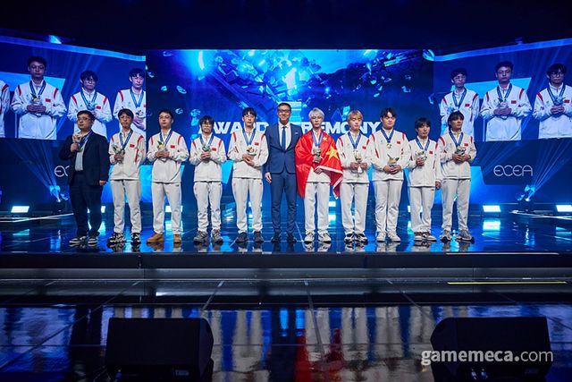 배틀그라운드 모바일 종목에서 우승한 중국 (사진제공: 한국e스포츠협회)