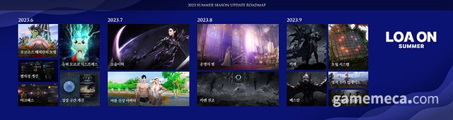 로아온 썸머 2023 로드맵 (사진제공: 스마일게이트)