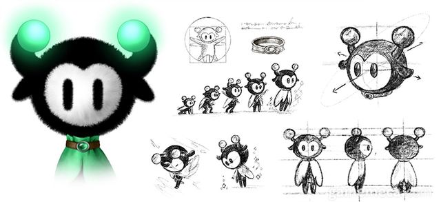 게임 주인공 반디 개발 아트 (사진출처: 라이트 오디세이 텀블벅 페이지)