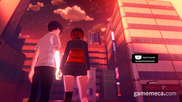 미연시에서 단 둘이서만 손을 잡는다는 건.... (사진제공: 스튜디오 사이)