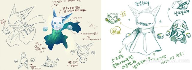 프로스토리 초기 구상, 주인공 얼음 요정 (사진제공: 팀 오파츠)