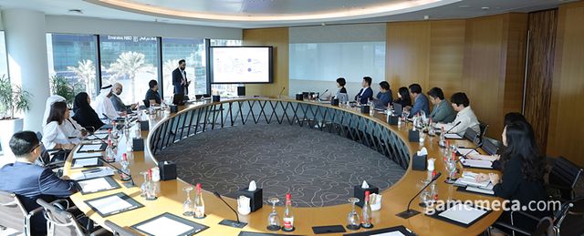 한국콘텐츠진흥원과 두바이 챔버스 비즈니스 라운드테이블 (사진제공: 한국콘텐츠진흥원)