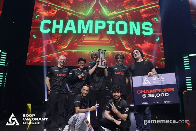 SVL 우승팀 NRG 현장 이미지 (사진제공: SOOP)