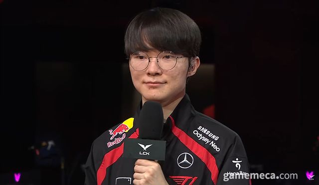 페이커 승자 인터뷰 (사진출처: LCK 공식 유튜브 영상 갈무리)