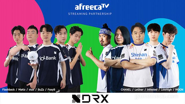 아프리카TV와 스트리밍 파트너십 체결한 DRX 소속 선수 이미지 (사진제공: 아프리카TV)