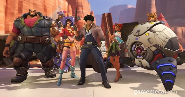 오버워치 2 카우보이 비밥 컬래버 스킨 (사진출처: 오버워치 2 공식 유튜브 영상 갈무리)