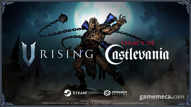 V 라이징, 캐슬바니아 컬래버 대표 이미지 (사진출처: 스팀 상점 페이지)