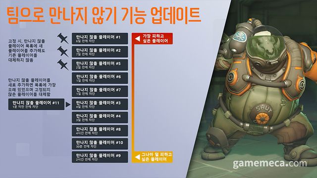 팀으로 만나지 않기 기능 업데이트 (사진출처: 오버워치 2 공식 홈페이지)