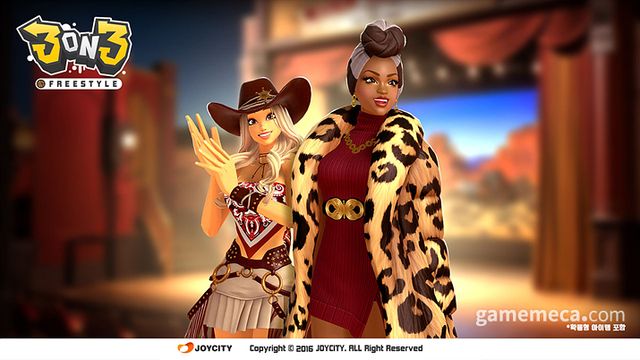 3 on 3 프리스타일 초월 캐릭터 미카, 아일라 이미지 (사진제공: 조이시티)