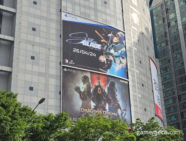 국제전자상가에 오랜만에 갱신된 신작 홍보물들이 반갑다 (사진: 게임메카 촬영)