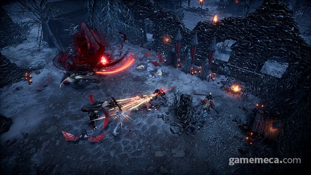 원작의 중세 느낌과 뱀파이어 특성을 고증한 V 라이징 (사진출처: 게임 스팀 페이지)