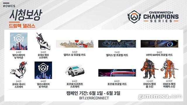 댈러스 메이저 시청 보상 (사진제공: 블리자드)