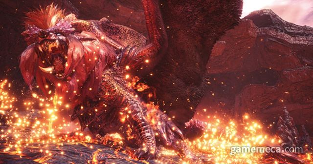 자꾸 보면 포메라니안을 닮은 테오 테스카토르가 반겨준다 (사진출처: 몬스터 헌터 월드 테오 테스카토르 소개 영상 갈무리)