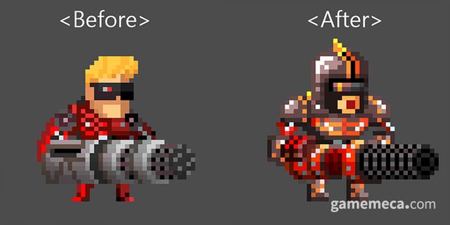 3D 사운드 추가나 도트 비주얼 개선 등 꾸준한 발전을 이어나가고 있다 (사진출처: 스팀)