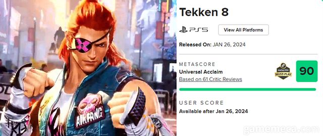 대전 격투 게임임에도 불구하고 높은 점수를 받아 이목을 끌었다 (사진출처: 메타크리틱)