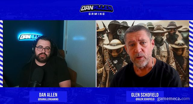 글랜 스코필드와 댄 앨런 게이밍이 진행한 인터뷰 (사진출처: 댄 앨런 게이밍 유튜브 채널)