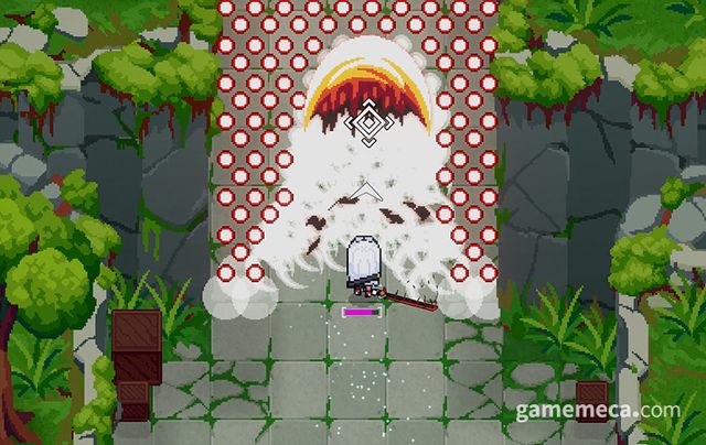 탄환을 베어내는 말리부 변신 (사진: 게임메카 촬영)