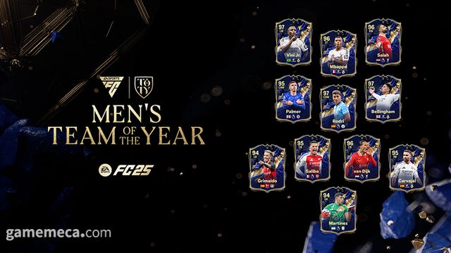 남성 TOTY 최종 명단 이미지 (사진제공: EA)