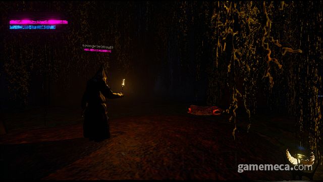 목소리로 주문을 또박또박 외치는 장면이 재미있어 인터넷 방송에서 화제를 모은 메이지 아레나 (사진출처: 스팀)