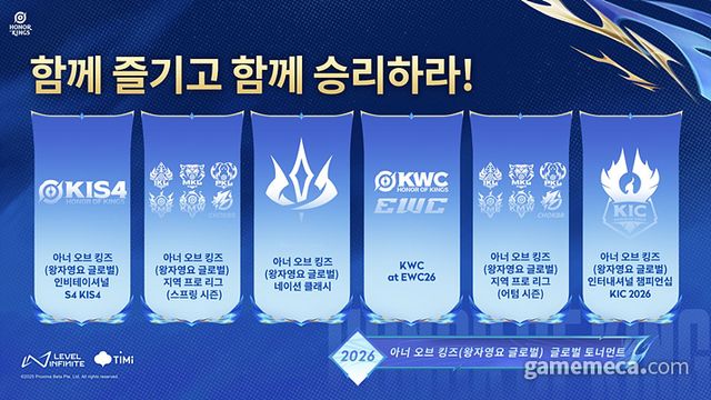 아너 오브 킹즈 2026년 e스포츠 로드맵 (사진제공: 텐센트)