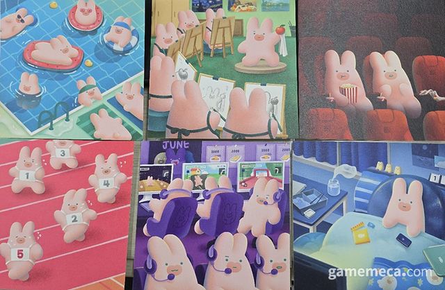 페퍼밀 기획자가 그린 게임 일러스트 (사진: 게임메카 촬영)