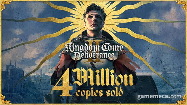 인터뷰 당일, 킹덤 컴: 딜리버런스 2는 판매량 400만 장을 달성했다 (사진: 게임메카 촬영)