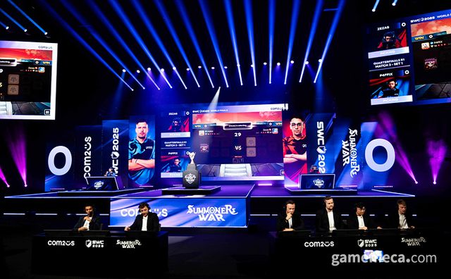 1라운드부터 치열한 경기를 선보였다 (사진출처: SWC2025 월드 파이널 라이브 갈무리)