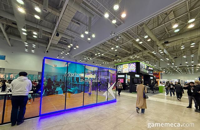 지스타 2025 B2B 전시관 전경 (사진: 게임메카 촬영)