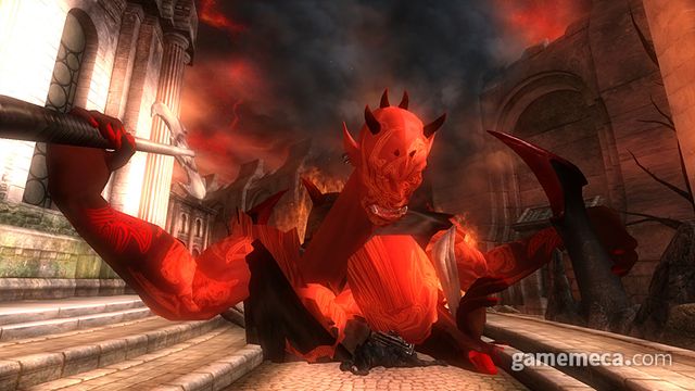 절대 잡을 수 없는 보스를 와바잭으로 녹여버린다 (사진출처: 페이스북 'Unofficial Elder Scrolls Pages')