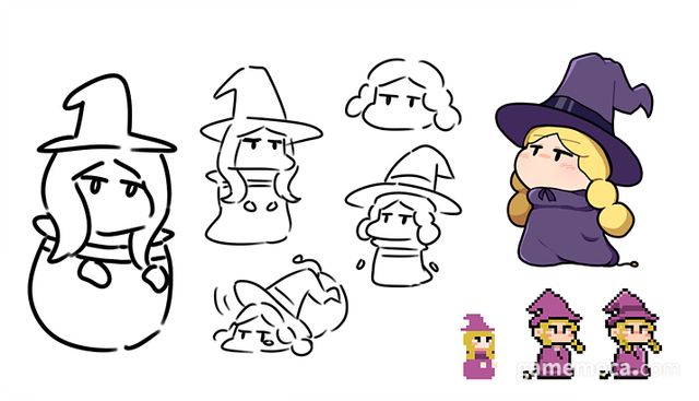 귀엽고 차분한 표정의 꼬마 마녀 (사진제공: SinPoDo 개발자)