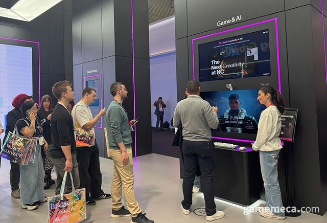 MWC 2025 엔씨 AI 부스 현장 사진 (사진제공: 엔씨소프트)