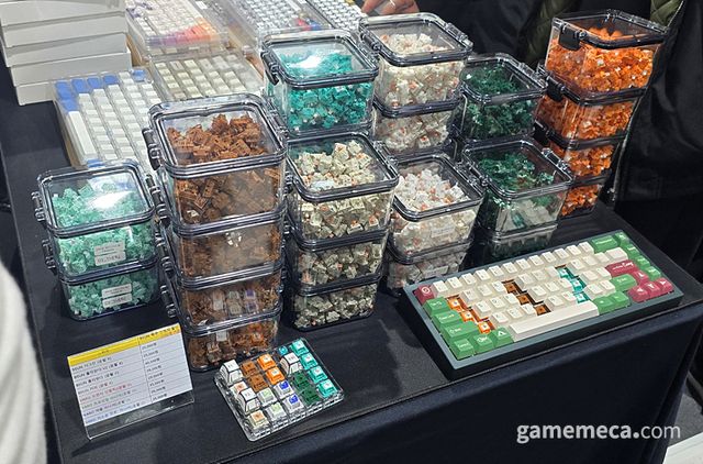 최근에는 이와 같이 십자 스템을 이용한 호환 스위치 생산 업체들이 늘며 축 자체에도 다양한 디자인이 적용되는 추세다 (사진: 게임메카 촬영)