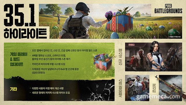 35.1 업데이트 요약 이미지 (자료제공: 크래프톤)