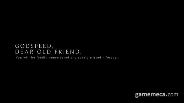 CD 프로젝트 레드가 추모 영상 마무리에 남긴 추도사 (사진출처: